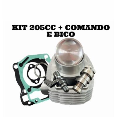Kit 205cc, Comando Racingrau E Bico De Alta Vasão Cg160